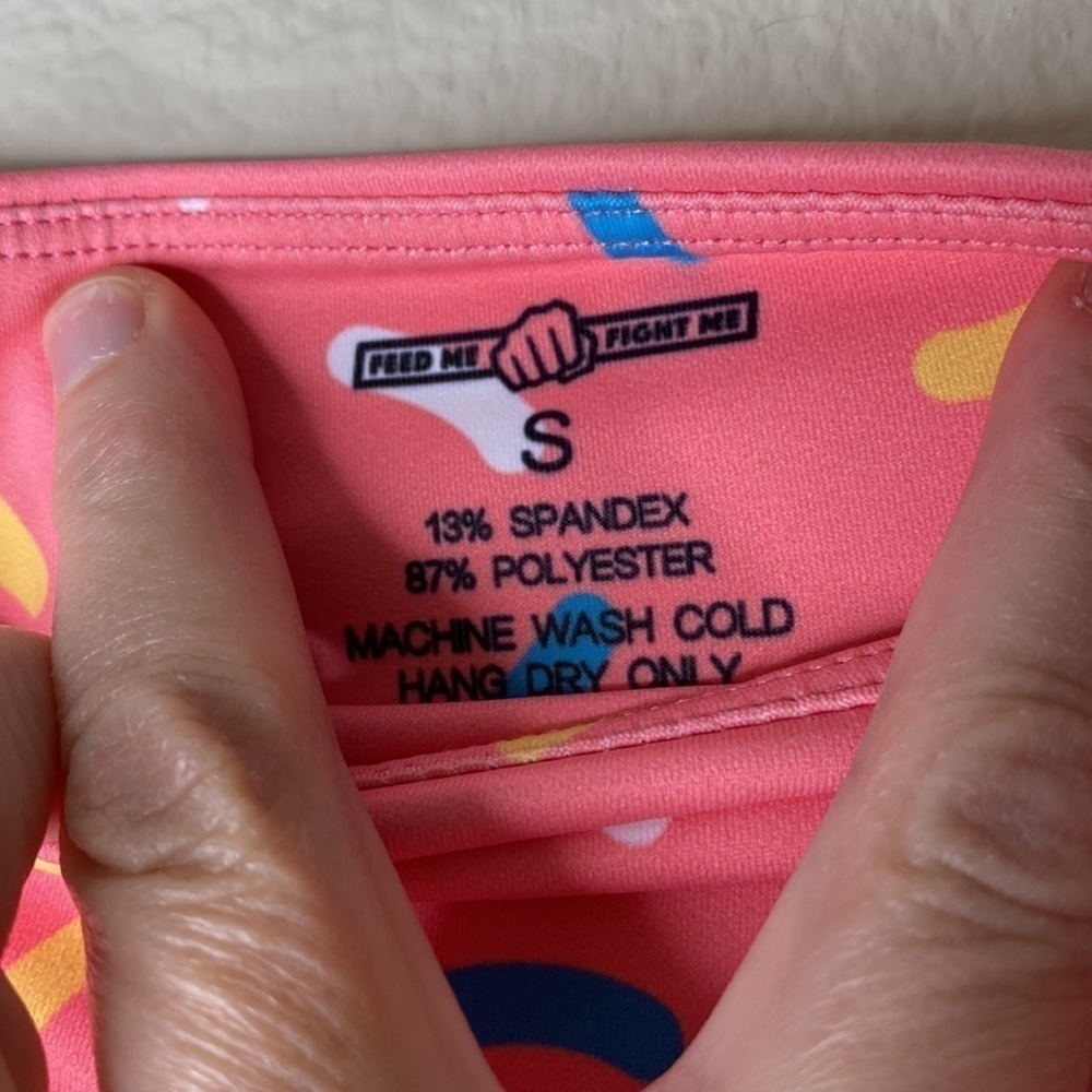 Feed Me Fight Me leggings women’s small pink candy euc - Picture 3 of 5
